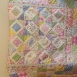 Modern Handmade Patchwork Quilt Baby Quilt Girls..