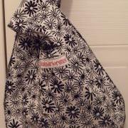 clutch bag handbag reversible bag knitting bag evening bag small tote bag knot bag black and white
