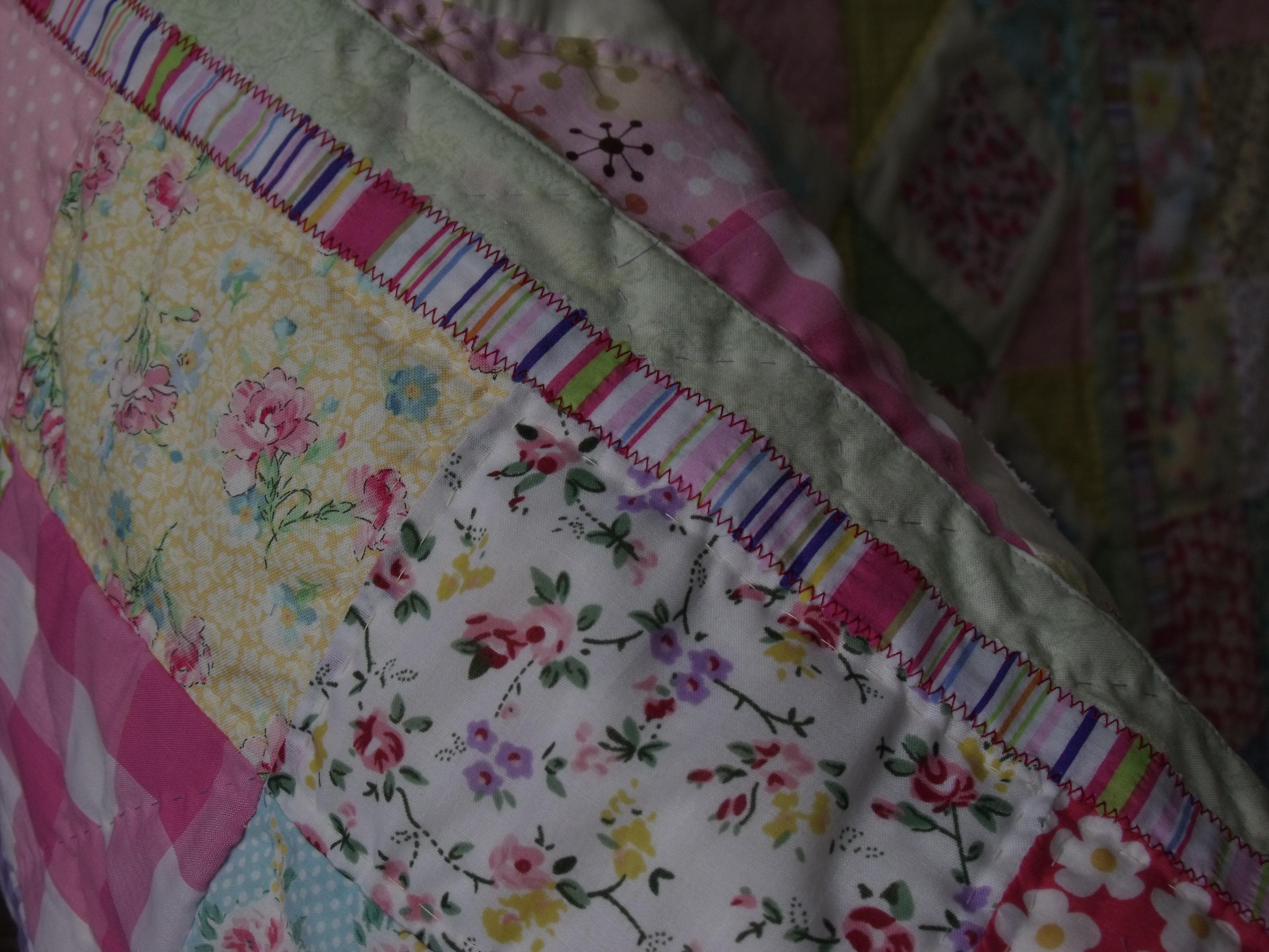 Modern Handmade Patchwork Quilt Baby Quilt Girls Patchwork Nursery