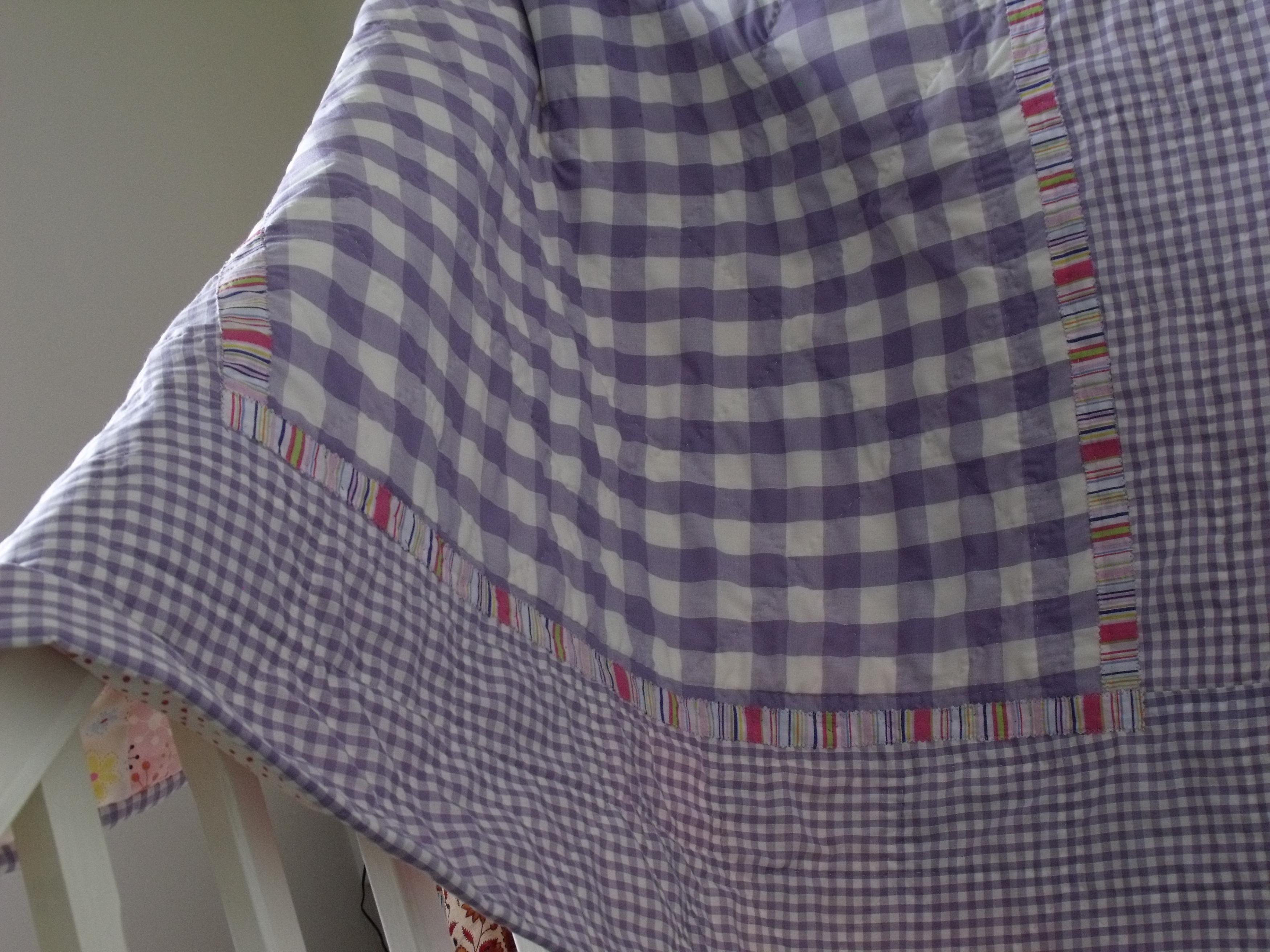 Modern Handmade Patchwork Quilt Baby Quilt Girls Patchwork Nursery